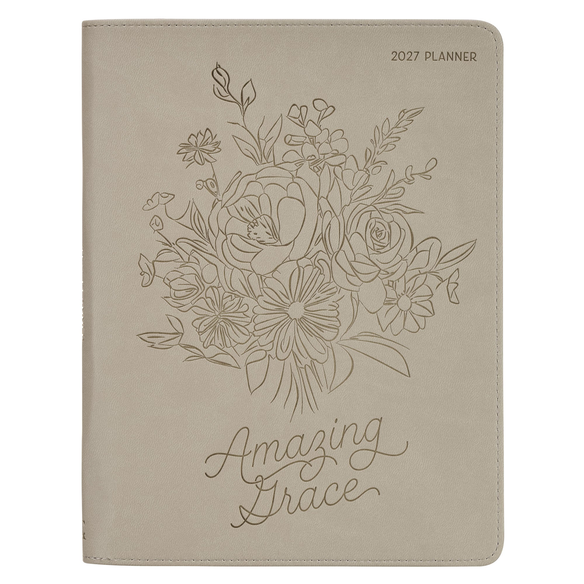 2027 18-Month Large Diary/Planner, Zippered: Amazing Grace