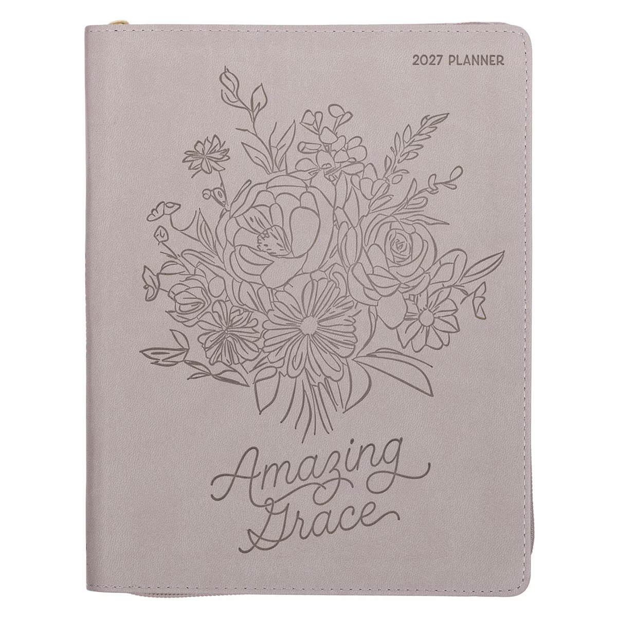 2027 18-Month Large Diary/Planner, Zippered: Amazing Grace