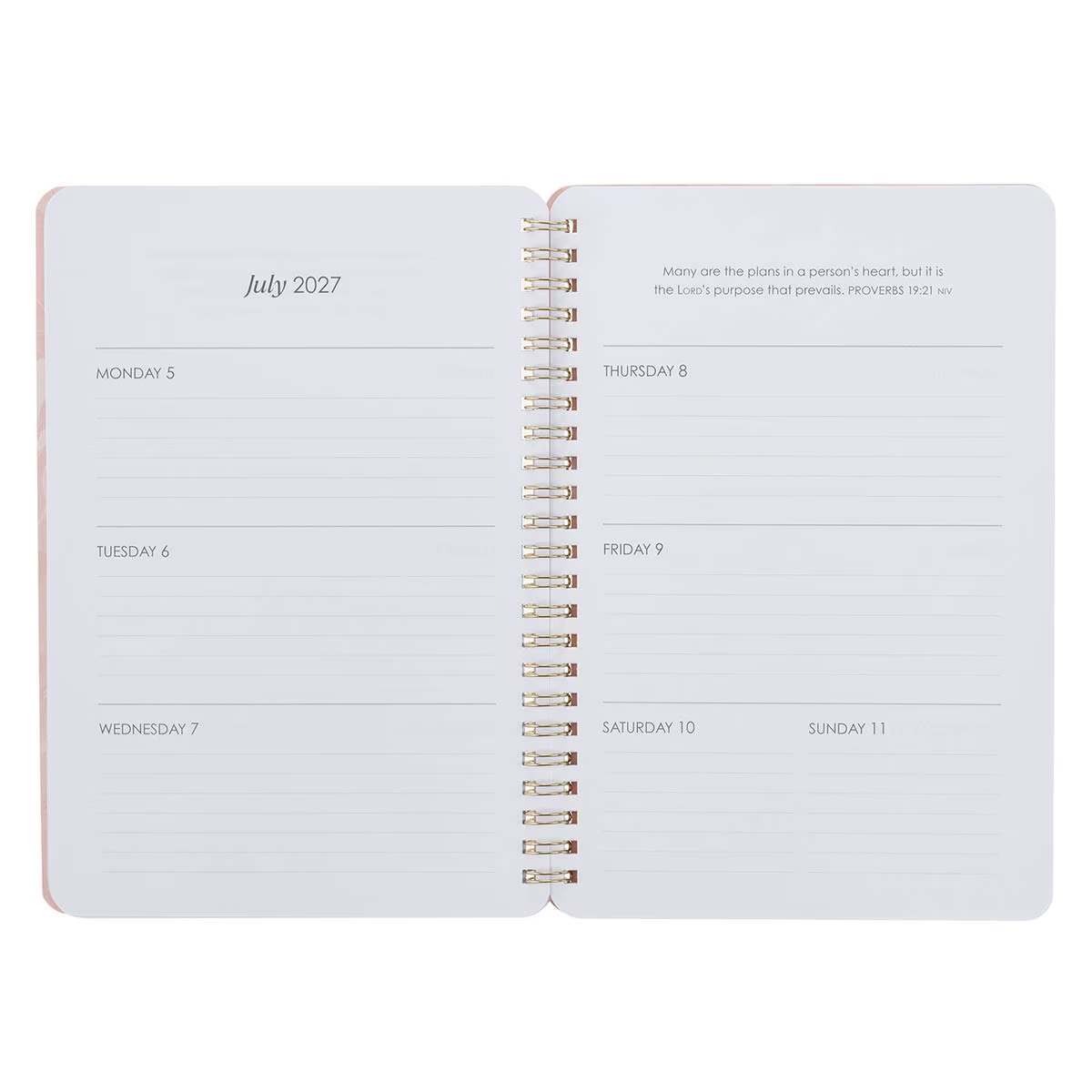 2027 Weekly Diary/Planner: Pray Without Ceasing, Floral