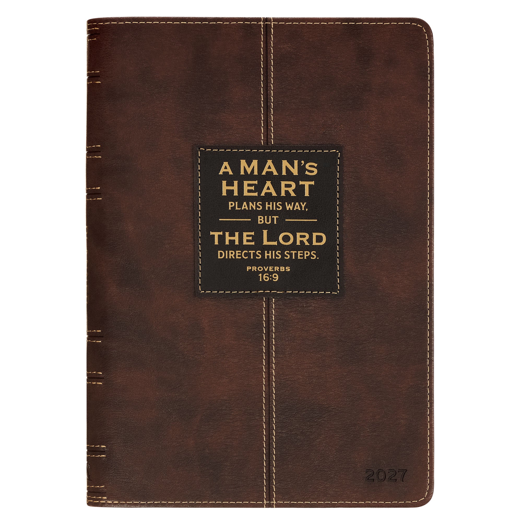 2027 12-Month Executive Diary/Planner, Zippered: A Man's Heart