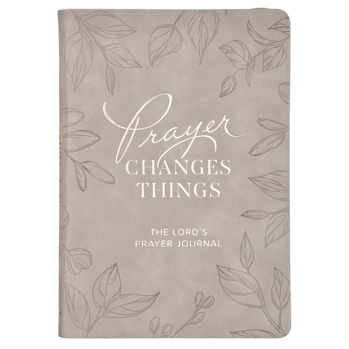 Journal: Prompted Zip Taupe Prayer Changes Things