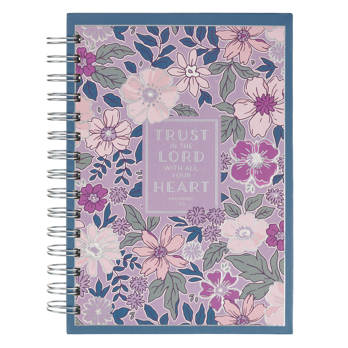 Journal:  Purple Floral Trust In The Lord Prov. 3:5