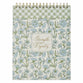Notepad: Blue Floral Strength And Dignity Prov. 31:25