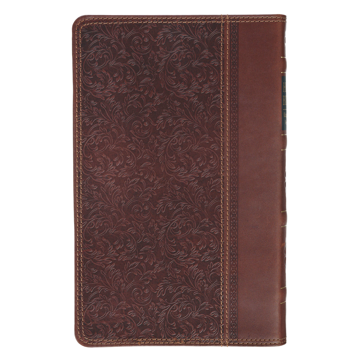 KJV Bible Deluxe Gift Leather Brown Floral