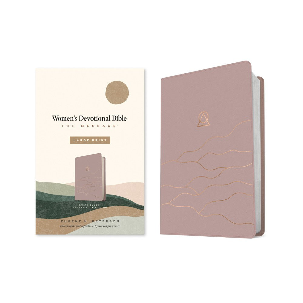 The Message Women’s Devotional Bible, Large Print, Dusty Blush