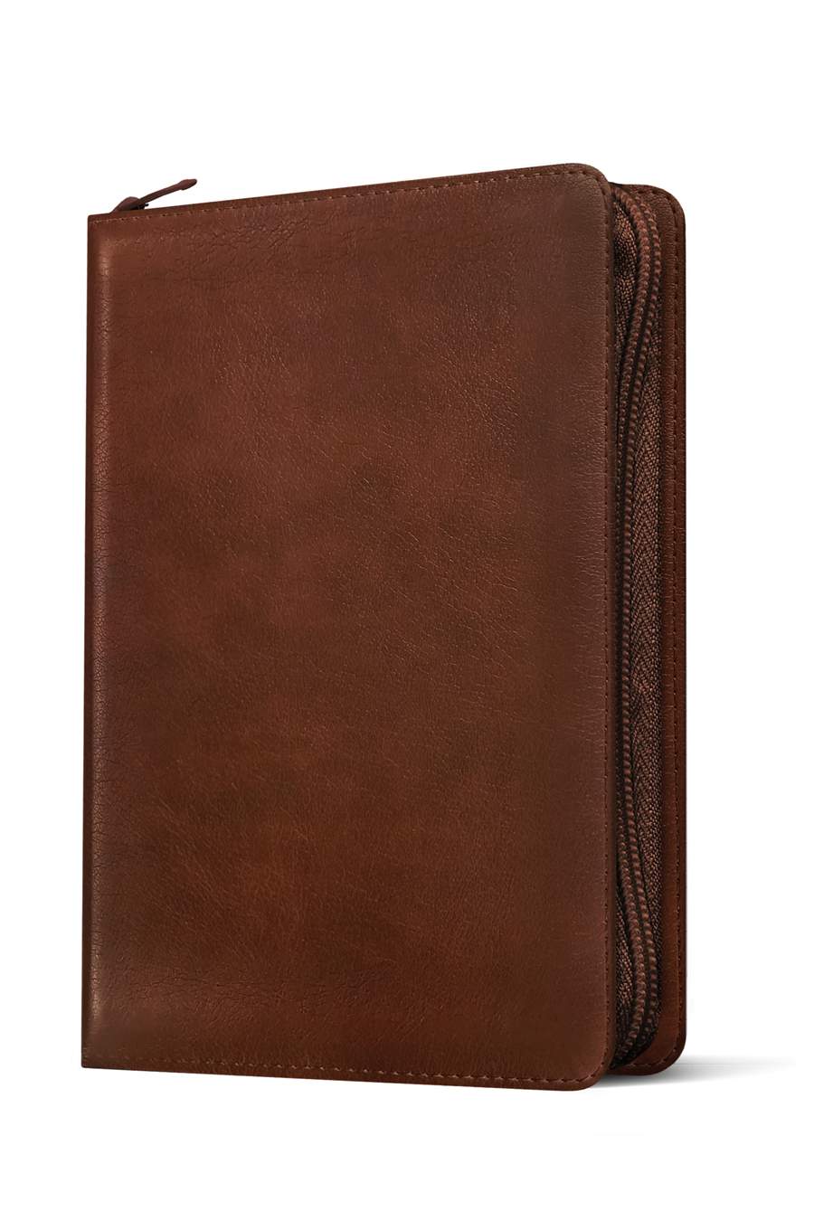 The Message Bible Deluxe Gift Zipper Large Print Rustic Brown